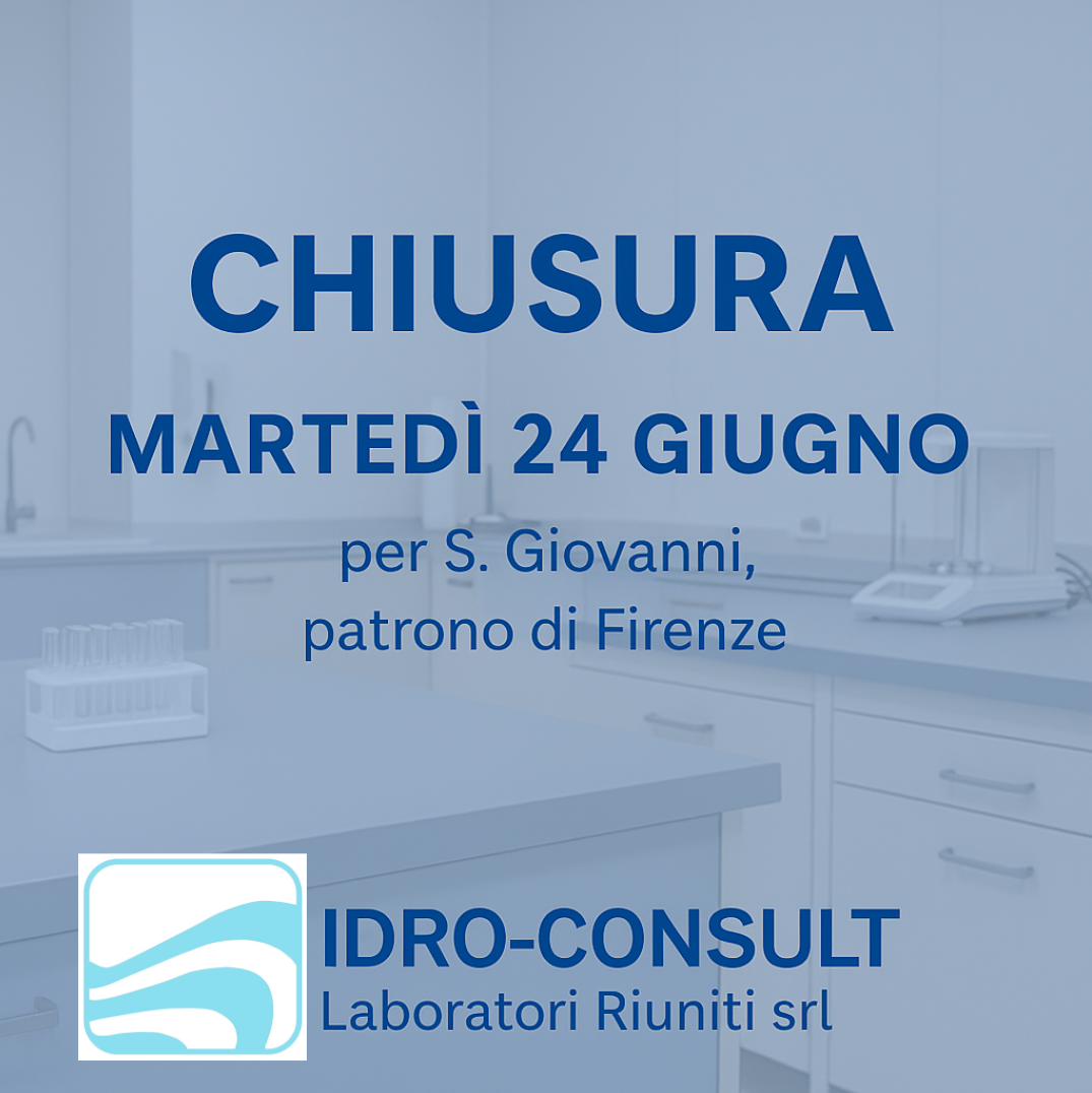 CHIUSURA MARTEDI’ 24 GIUGNO